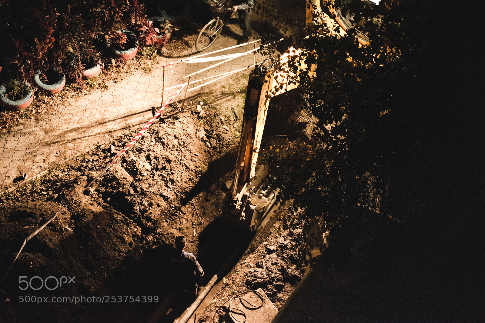 Nikon D7100 sample photo. Excavate the pipe photography