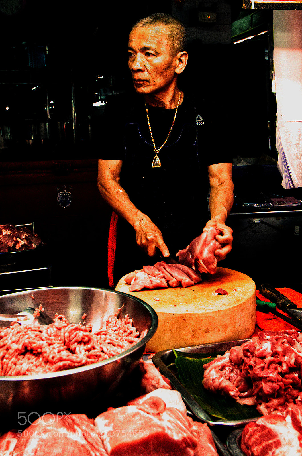 Nikon D7200 sample photo. Chiang mai butcher photography