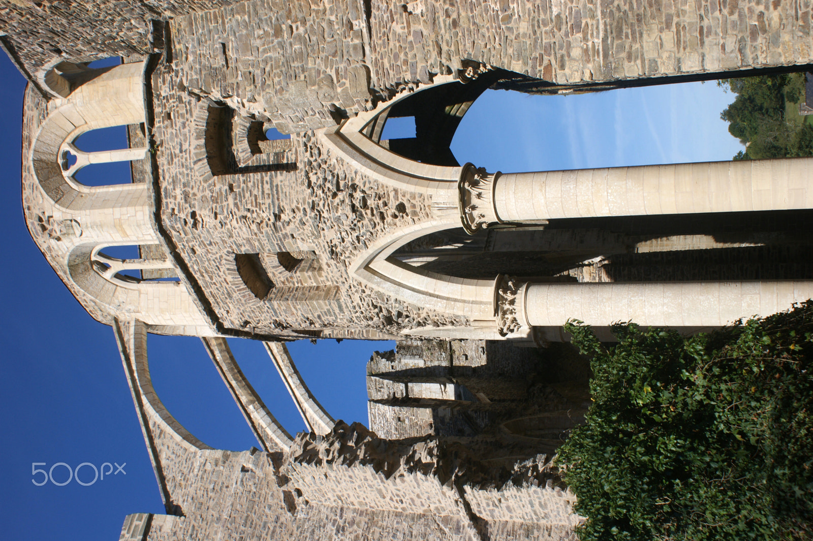 Sony Alpha DSLR-A350 sample photo. Normandy benedictine abbey photography