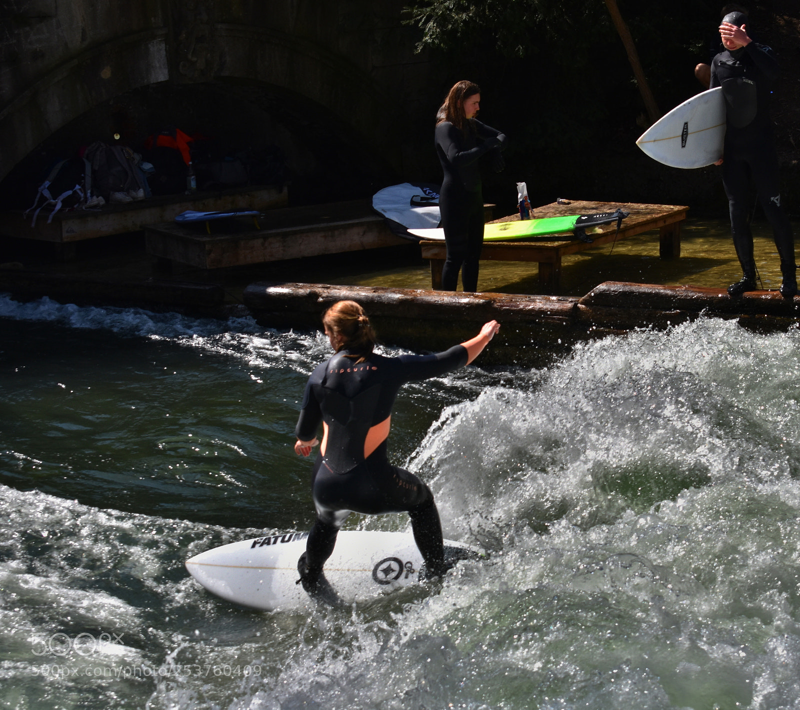 Nikon D3400 sample photo. River surfer photography