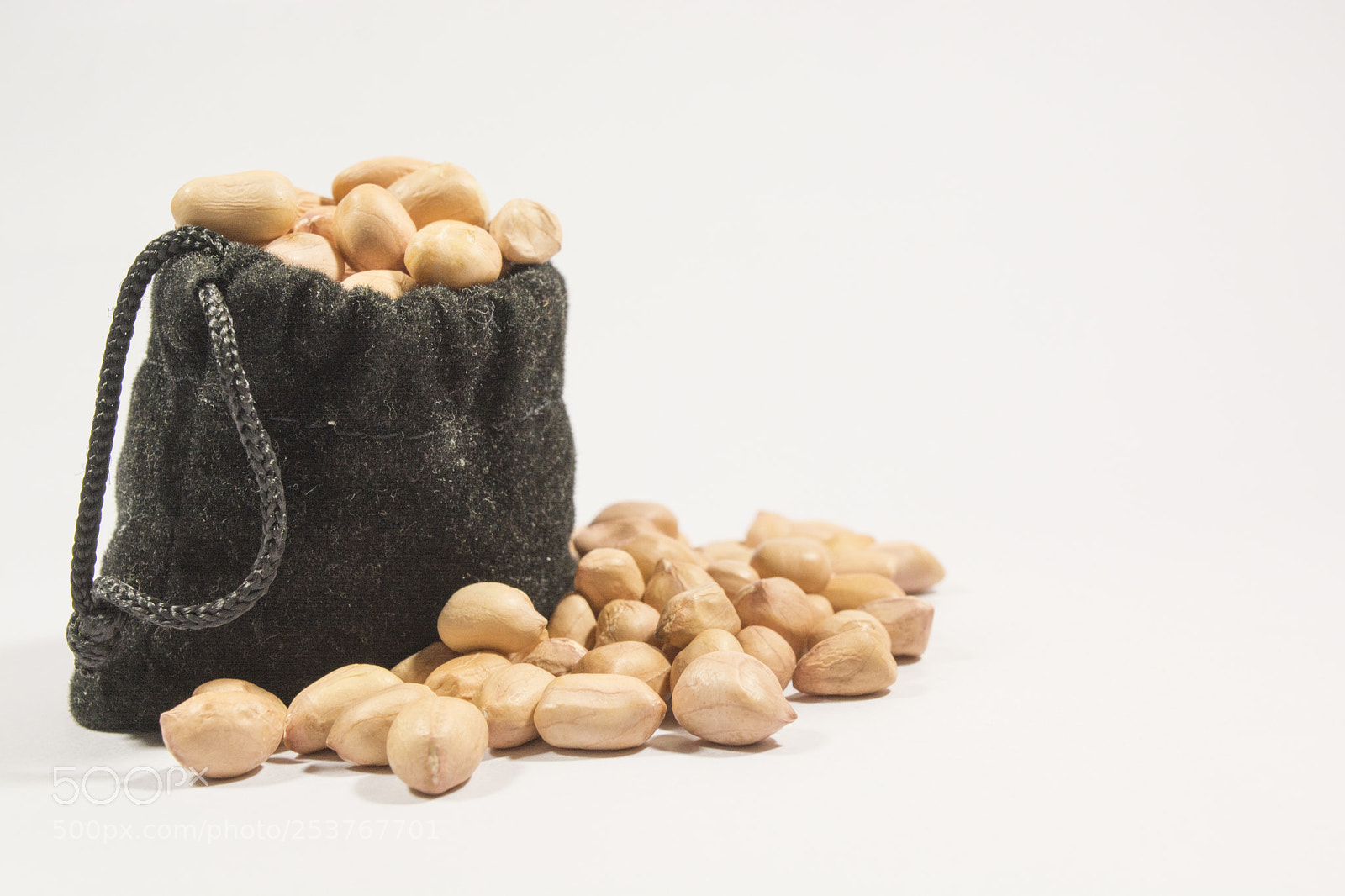 Nikon D5200 sample photo. Peanuts in burlap bag photography