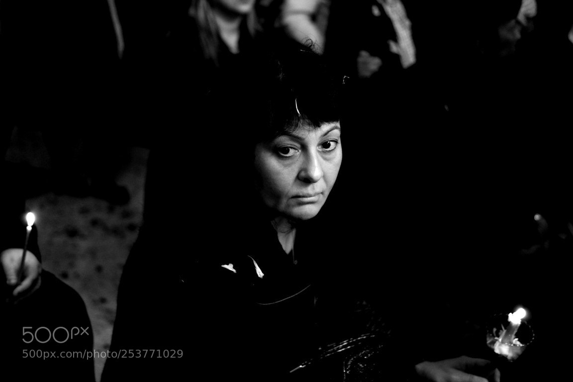 Fujifilm X-T1 sample photo. Woman in black photography