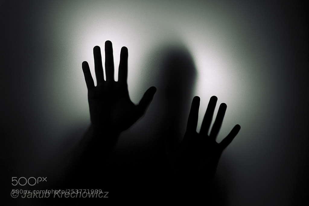 Canon EOS 50D sample photo. Shadowy figure behind glass photography