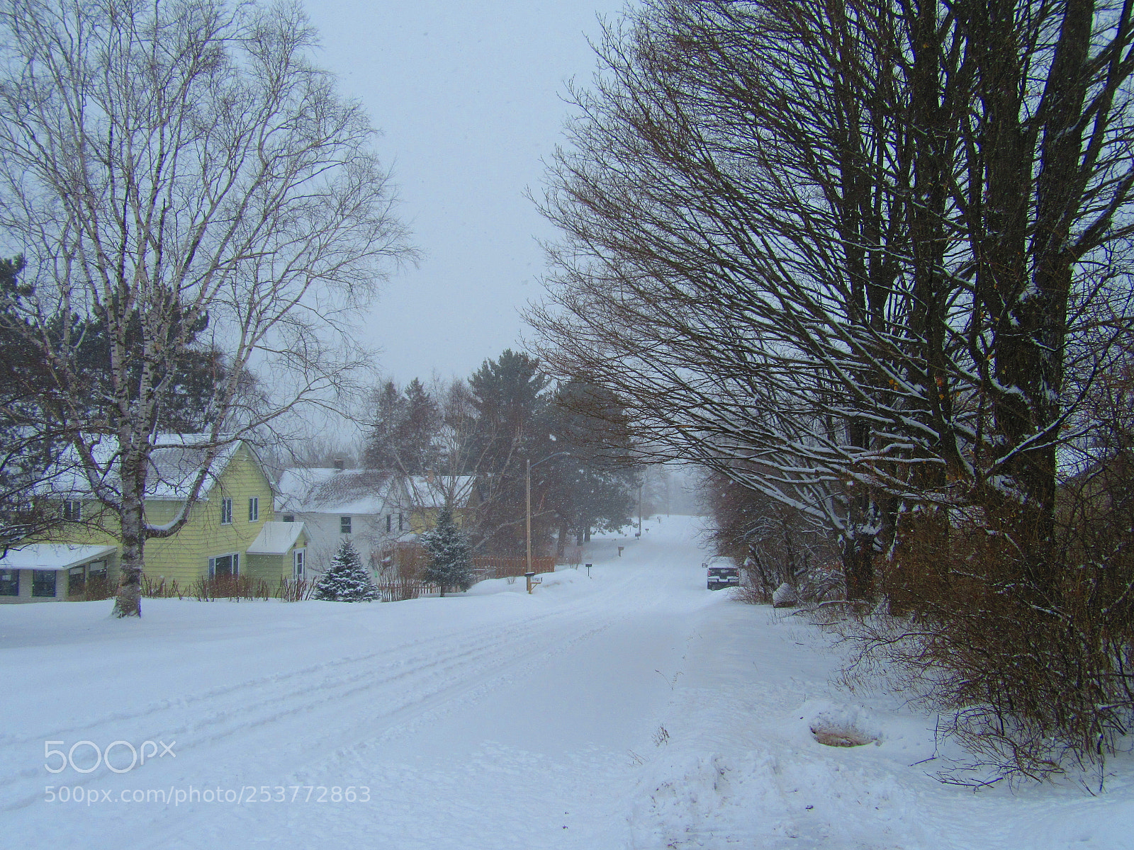 Canon PowerShot SX610 HS sample photo. Snowy street photography