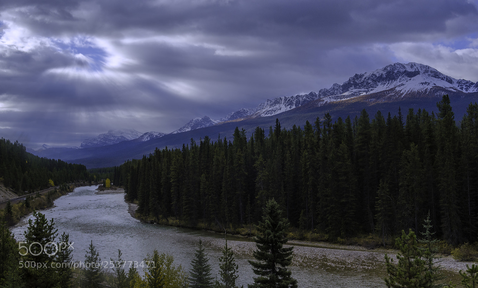 Nikon D7000 sample photo. Bow river, banff photography