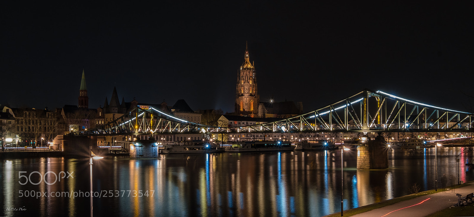 Fujifilm X-T2 sample photo. Eiserner steg frankfurt photography
