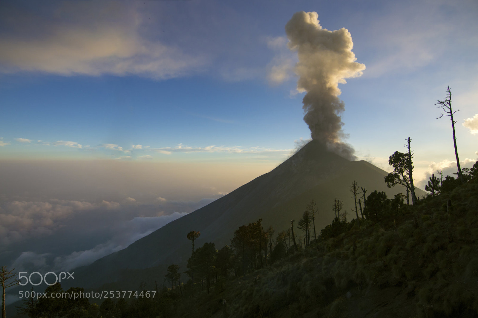 Nikon D3200 sample photo. Fuego volcano photography