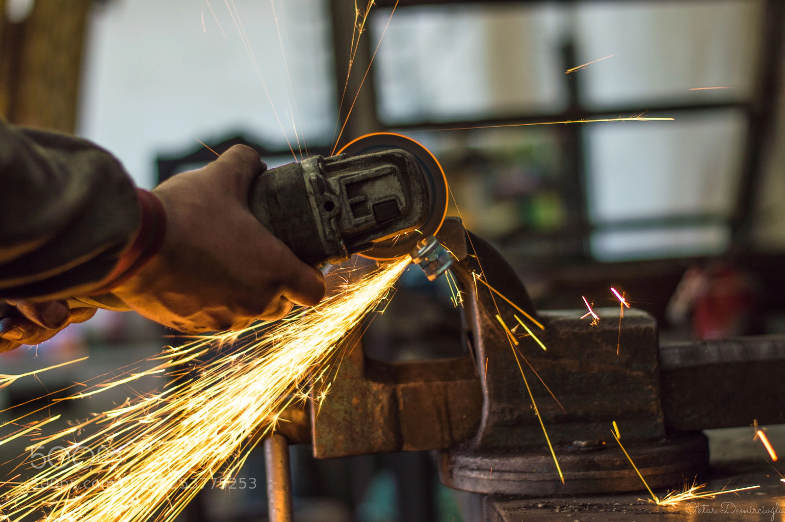 Nikon D3200 sample photo. Metal cutter photography