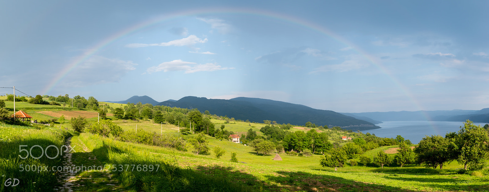 Nikon D5500 sample photo. Whole rainbow over danube photography