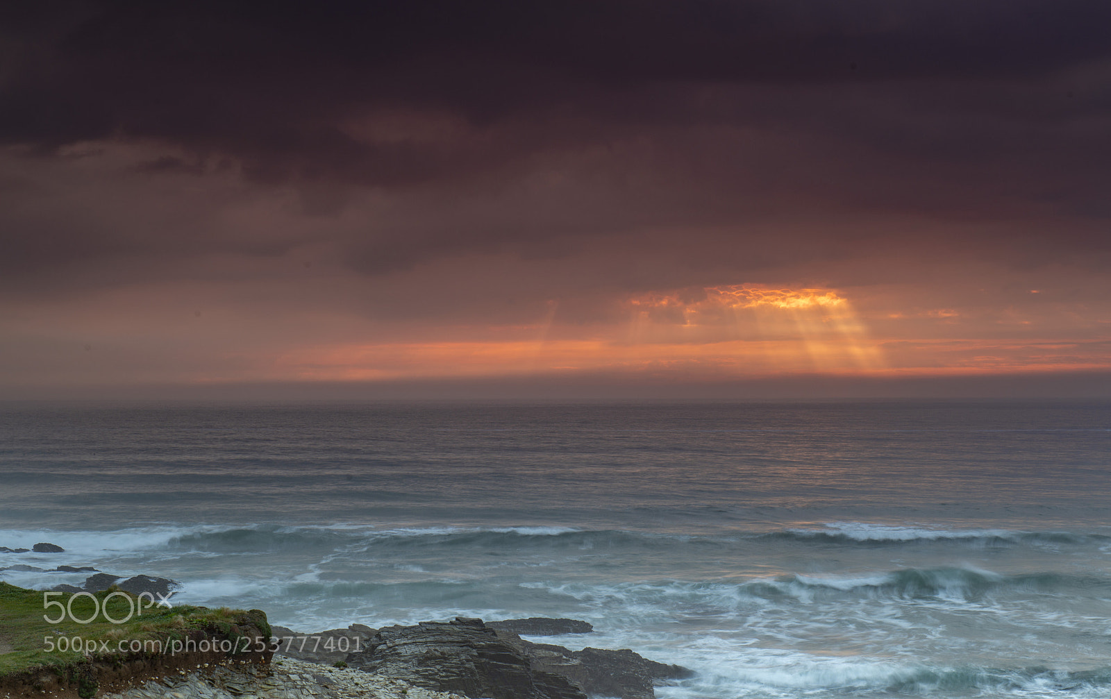 Nikon D800E sample photo. Moody cornish dusk photography