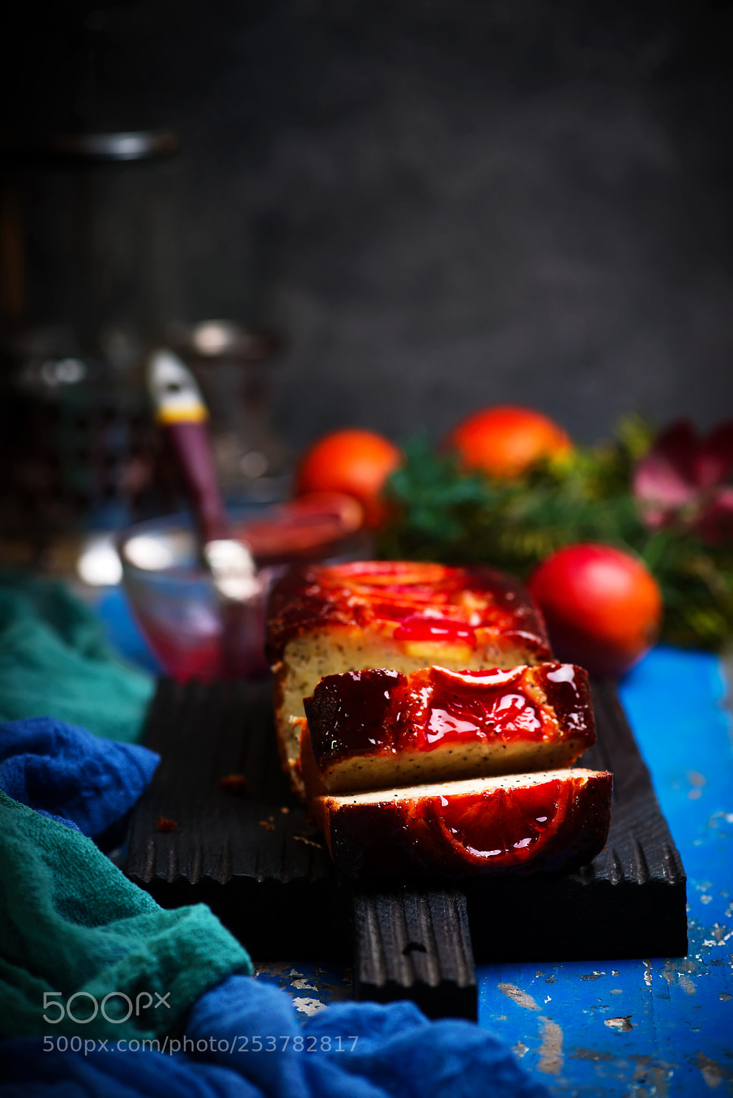 Nikon D610 sample photo. Blood orange greek yogurt photography