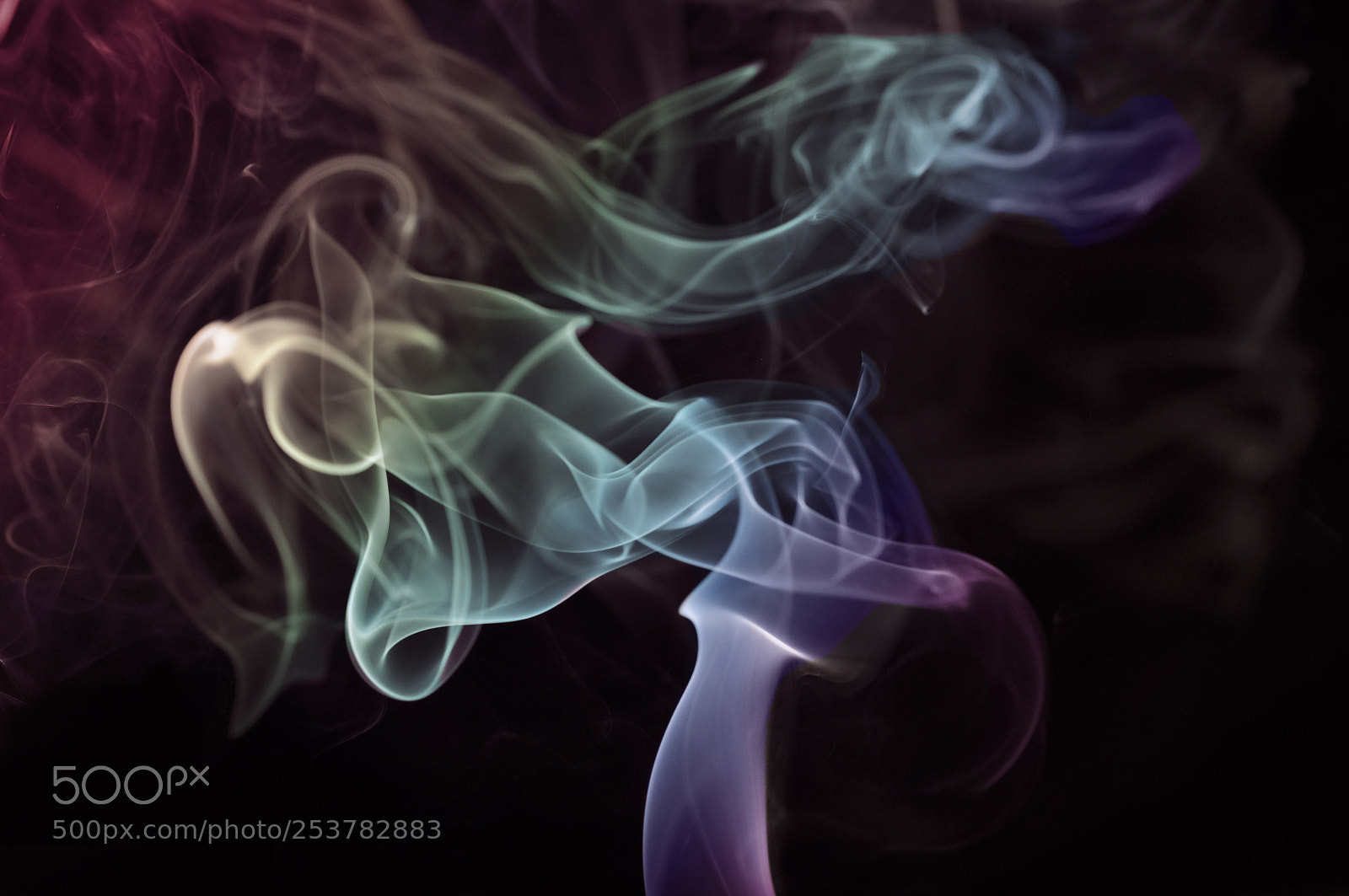 Nikon D90 sample photo. Colorful smoke photography