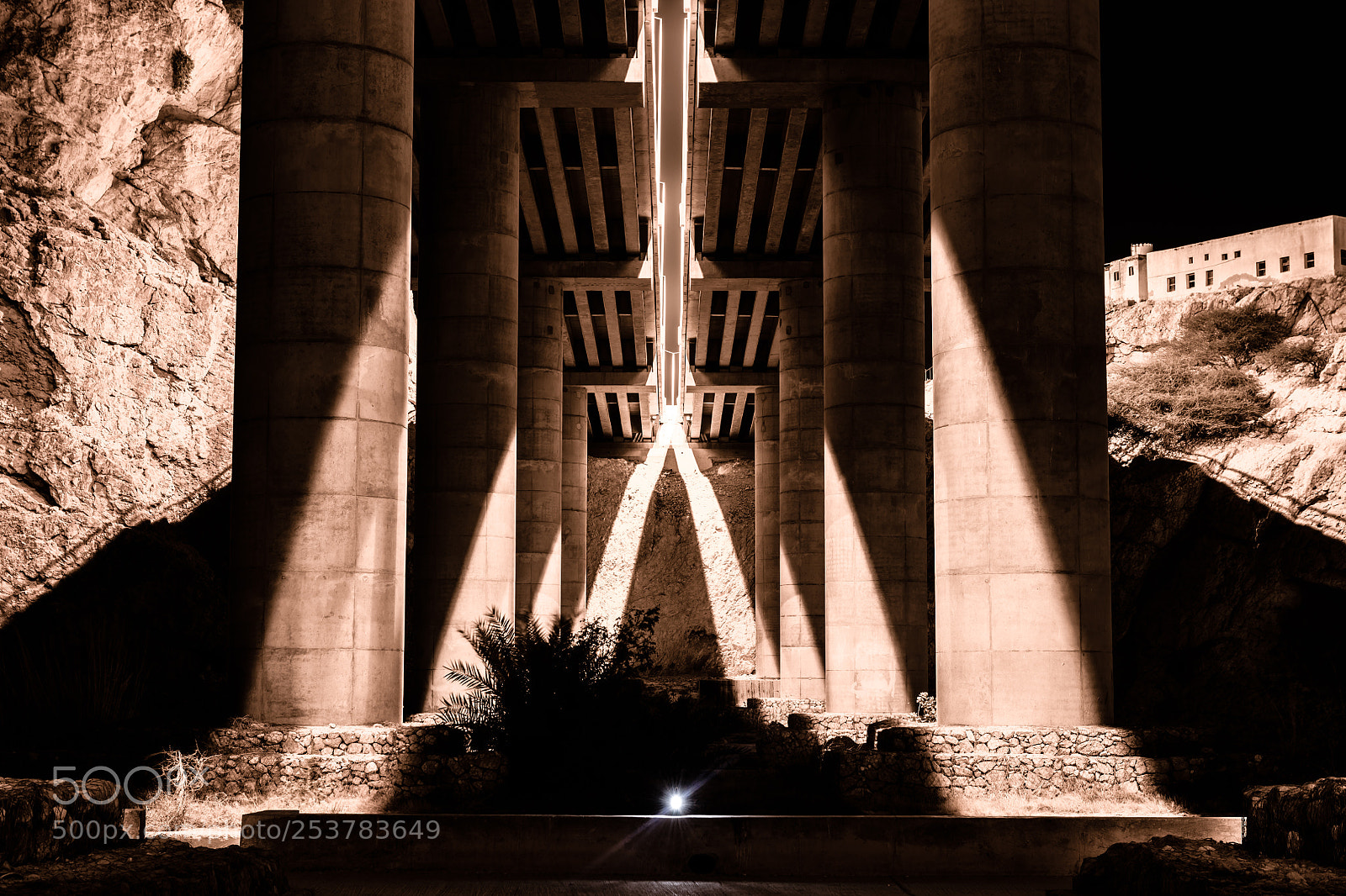 Nikon D850 sample photo. Bridge underpass lights and photography