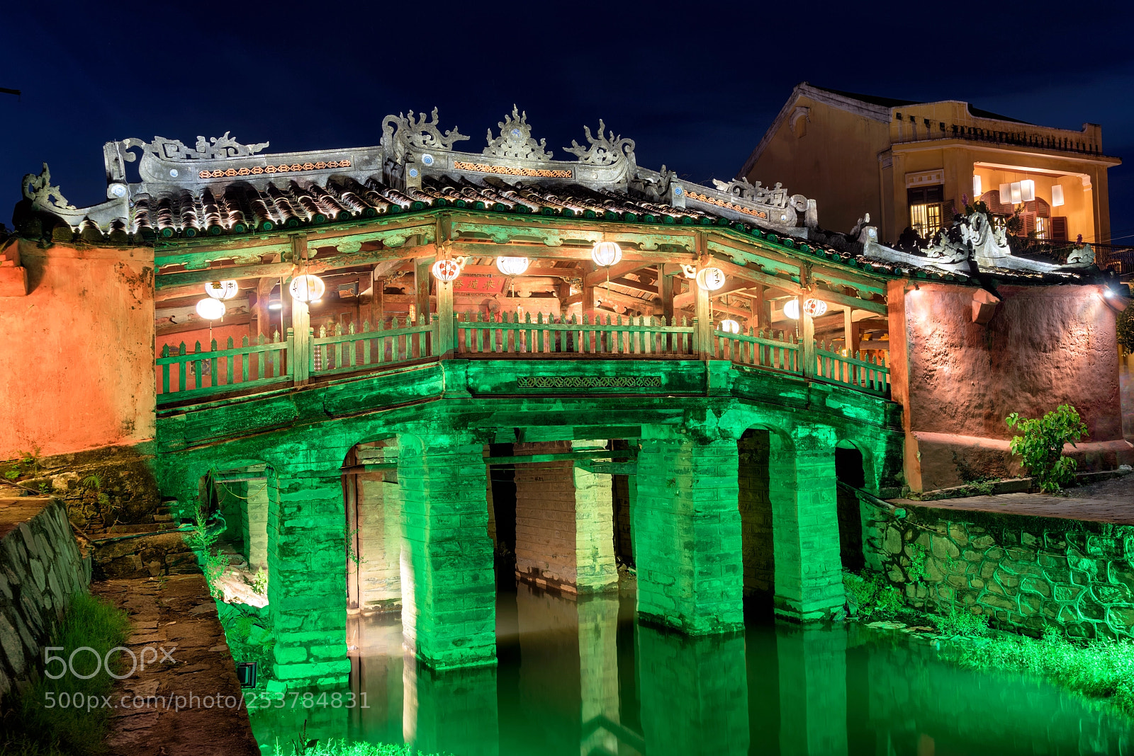 Sony a7R sample photo. Hoi an friendship bridge photography