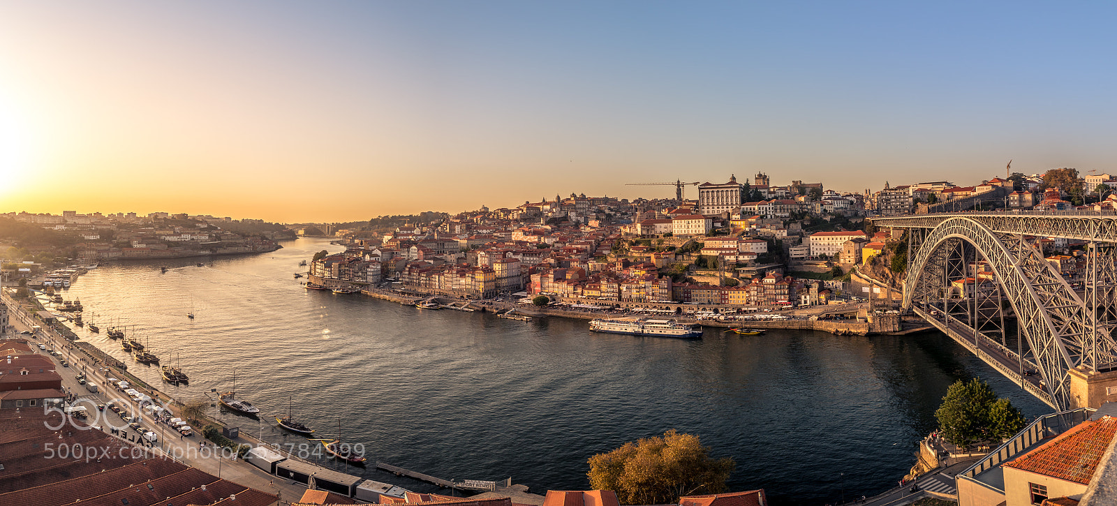 Nikon D5500 sample photo. Sunset over porto photography