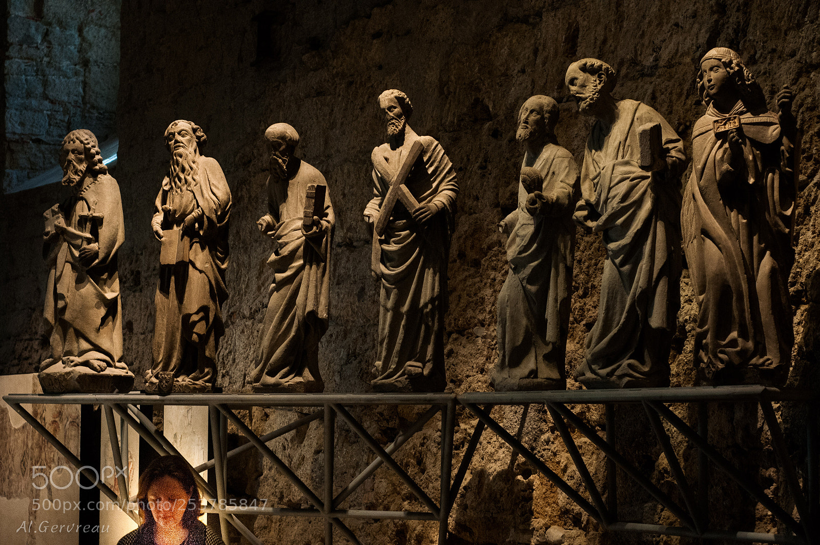 Nikon D300 sample photo. Statues muse e fribourg photography