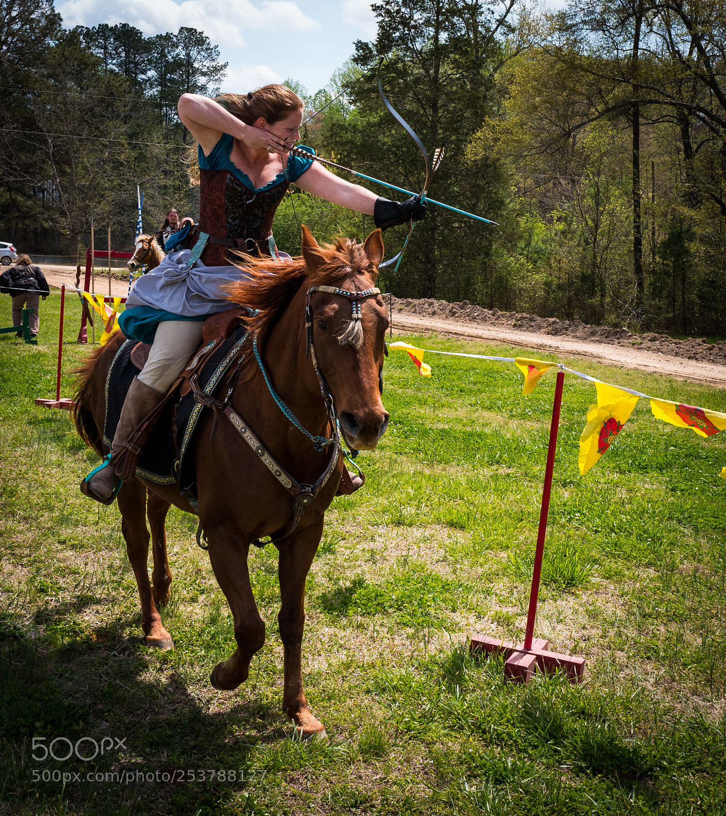 Leica Q (Typ 116) sample photo. Mounted archer photography