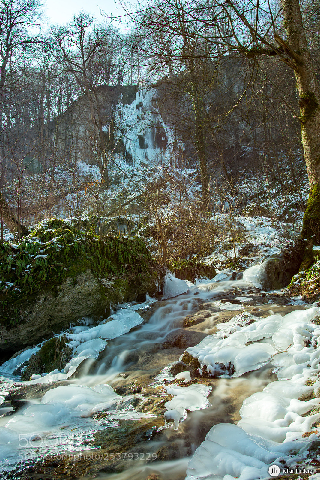 Nikon D7100 sample photo. Frozen waterfall photography
