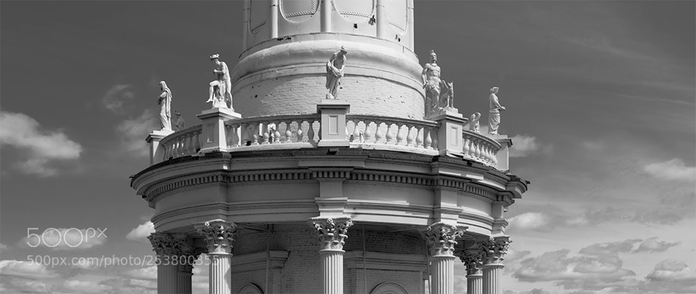 Fujifilm GFX 50S sample photo. Water tower detail photography
