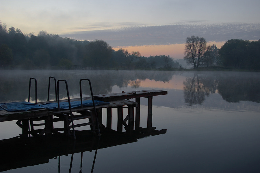 Pentax K110D sample photo. Blue morning. photography