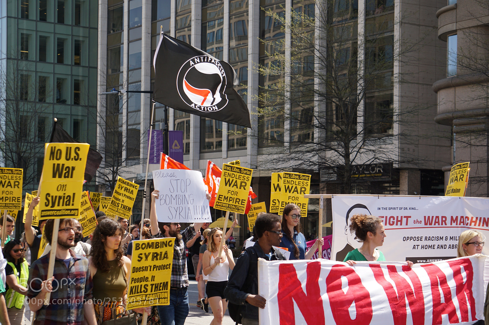 Sony a6000 sample photo. Syria protest in dc photography