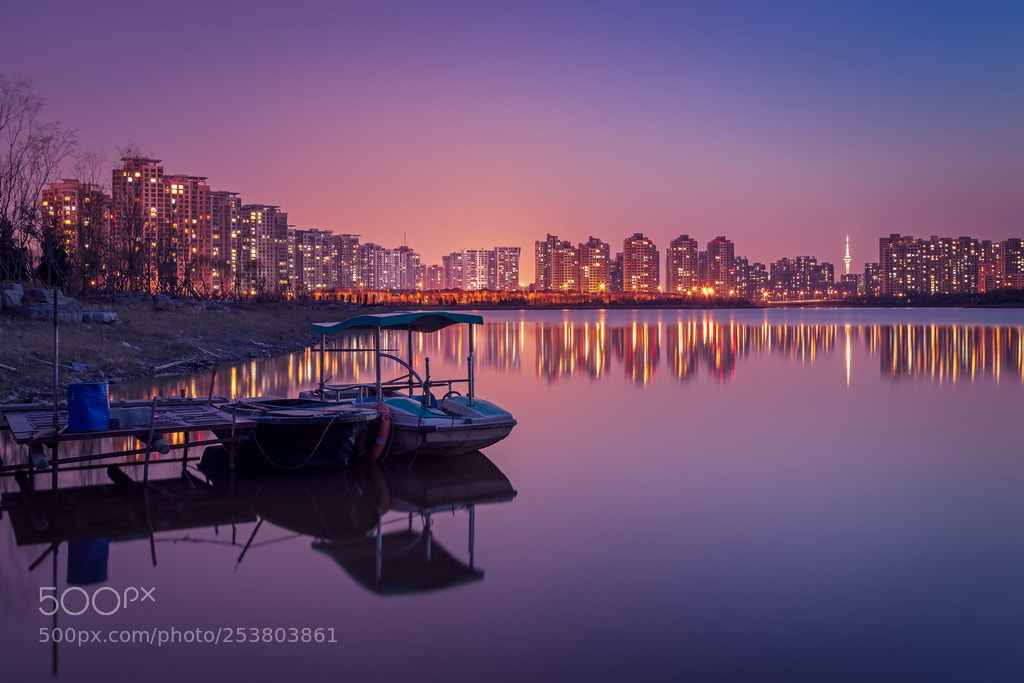 Canon EOS 6D Mark II sample photo. Purple dusk photography