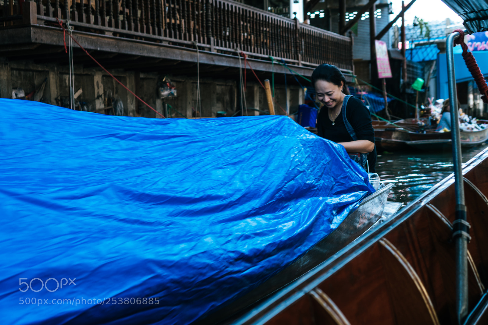 Sony a6300 sample photo. Blue tarp photography