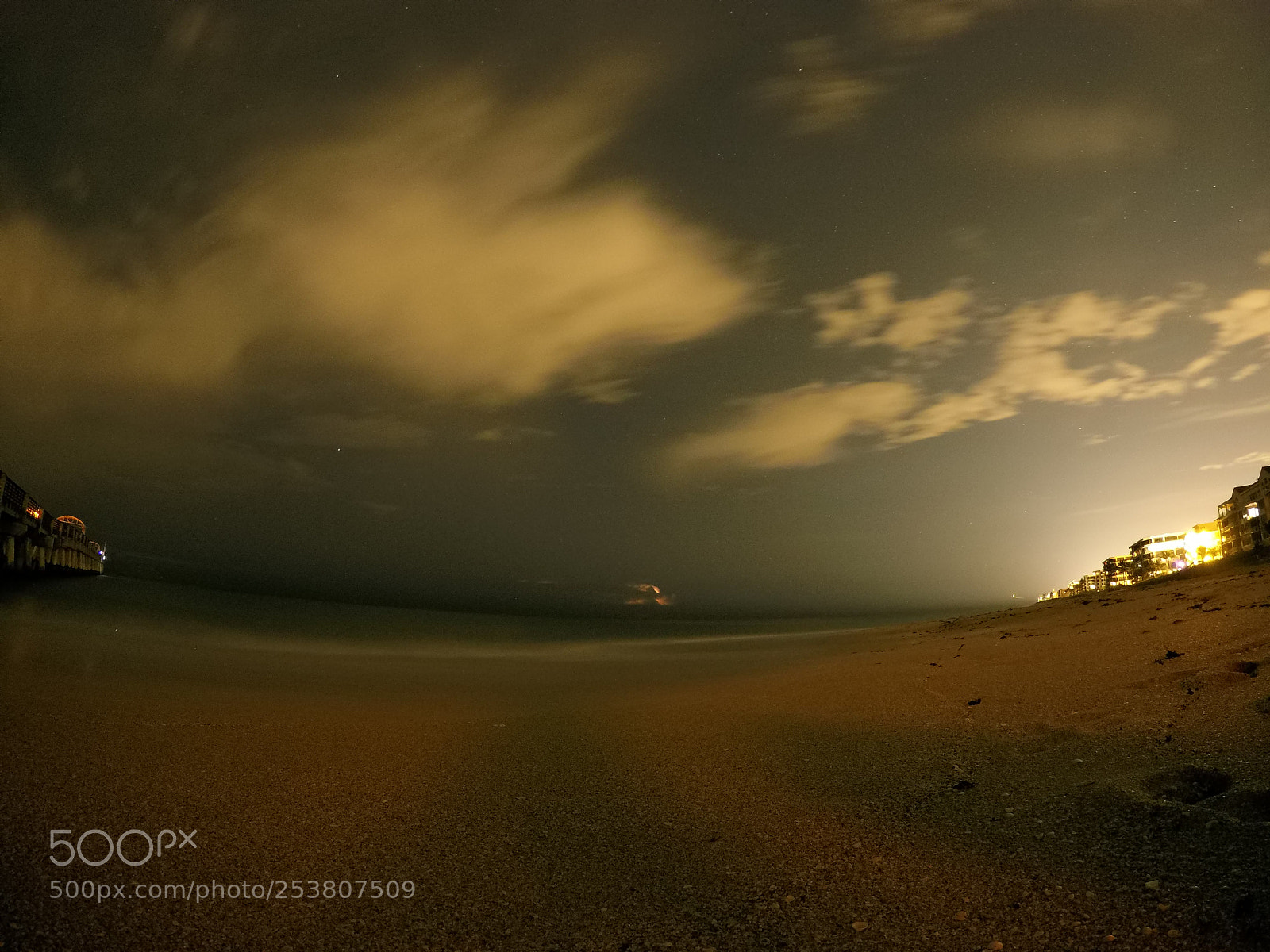 GoPro Hero5 Black sample photo. Electrical night beach photography
