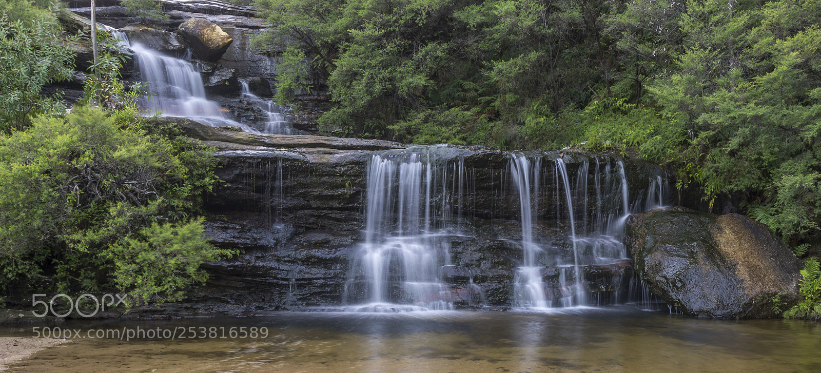 Pentax K-5 sample photo. Double falls photography