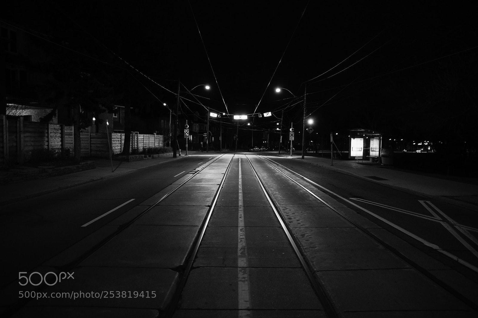 Nikon D850 sample photo. Empty street at night photography