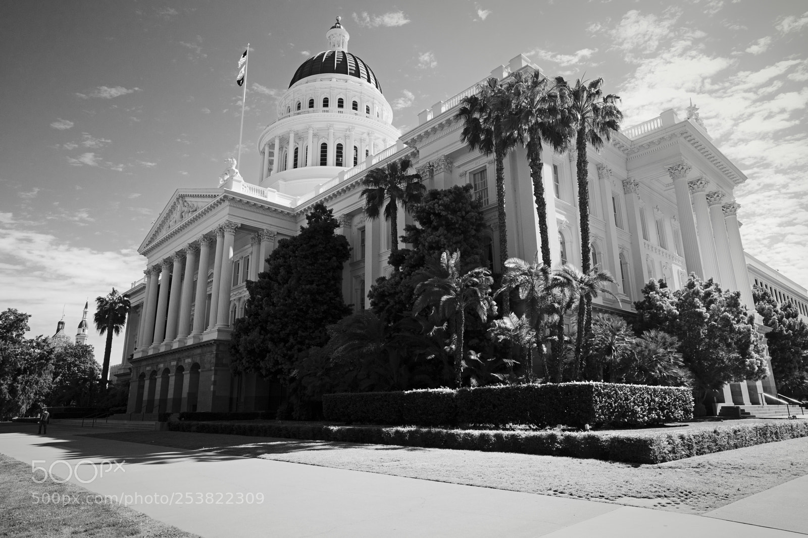 Sony a7 II sample photo. Sony 3800 capitol wide bw photography