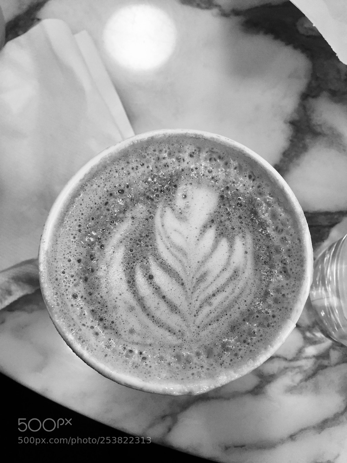 Apple iPhone 6 sample photo. Hot chocolate latte art photography