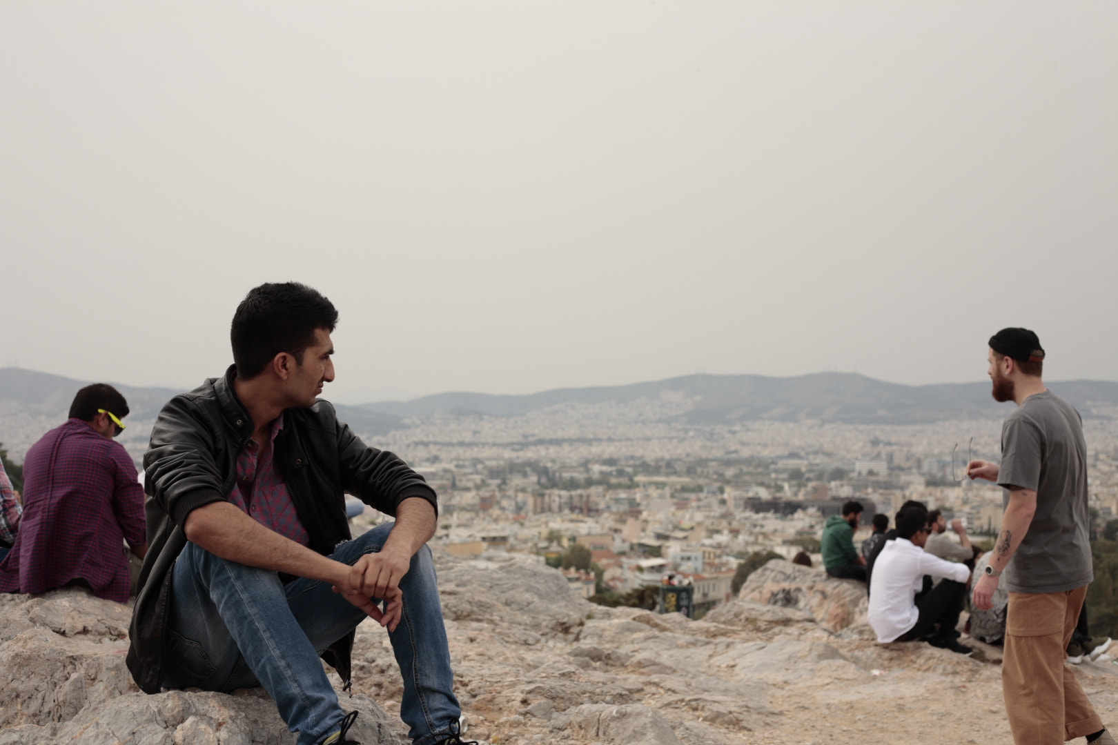 Canon EOS 5D sample photo. Contemplating the acropolis photography