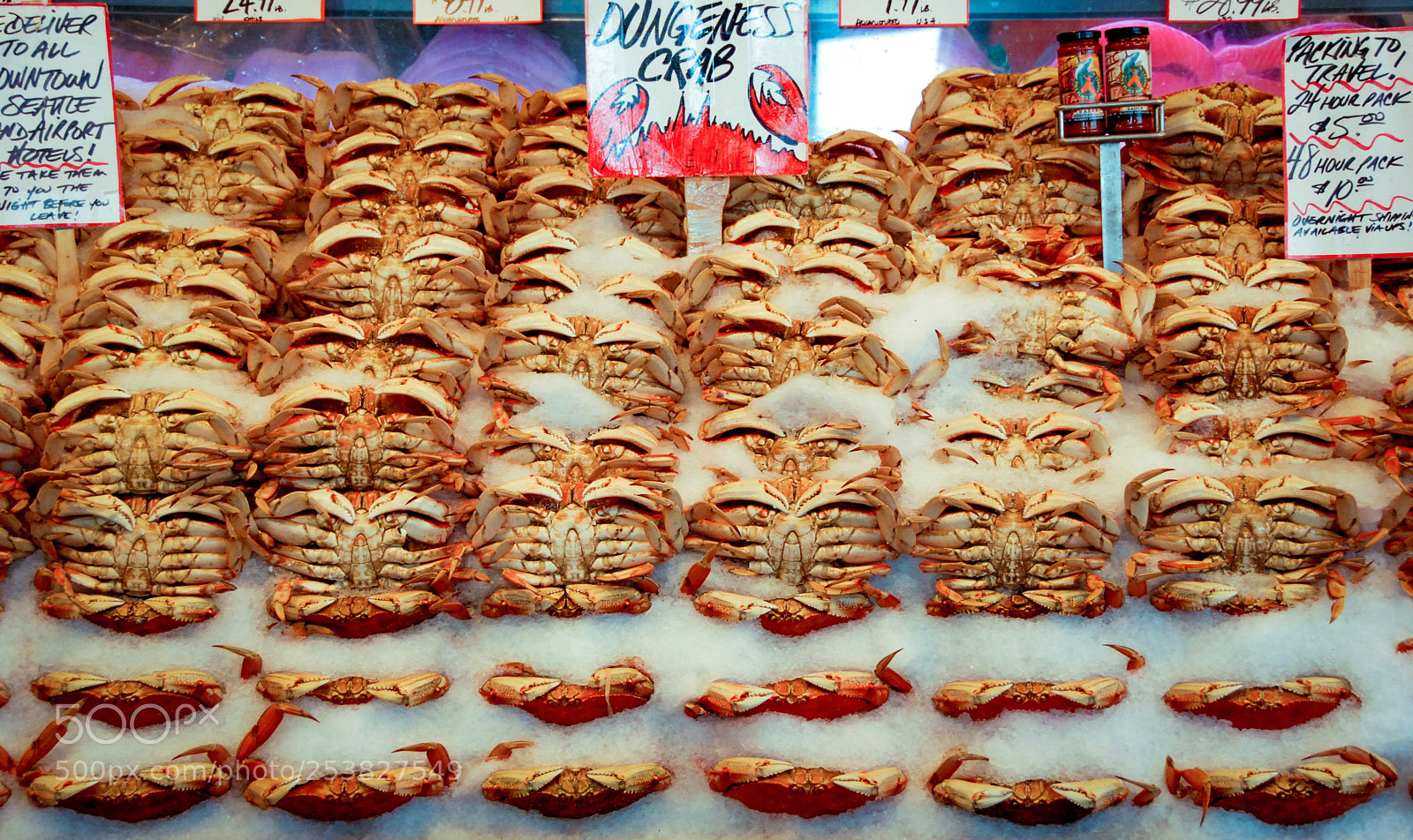 Nikon D80 sample photo. Seattle pulic market crabs photography