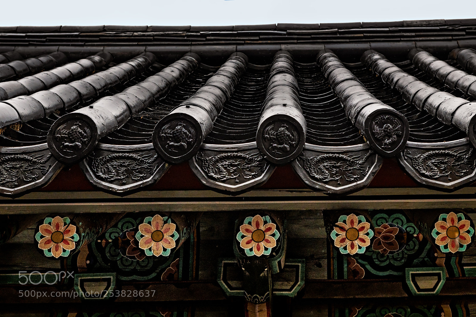 Nikon D850 sample photo. Changgyeonggung roof eves photography