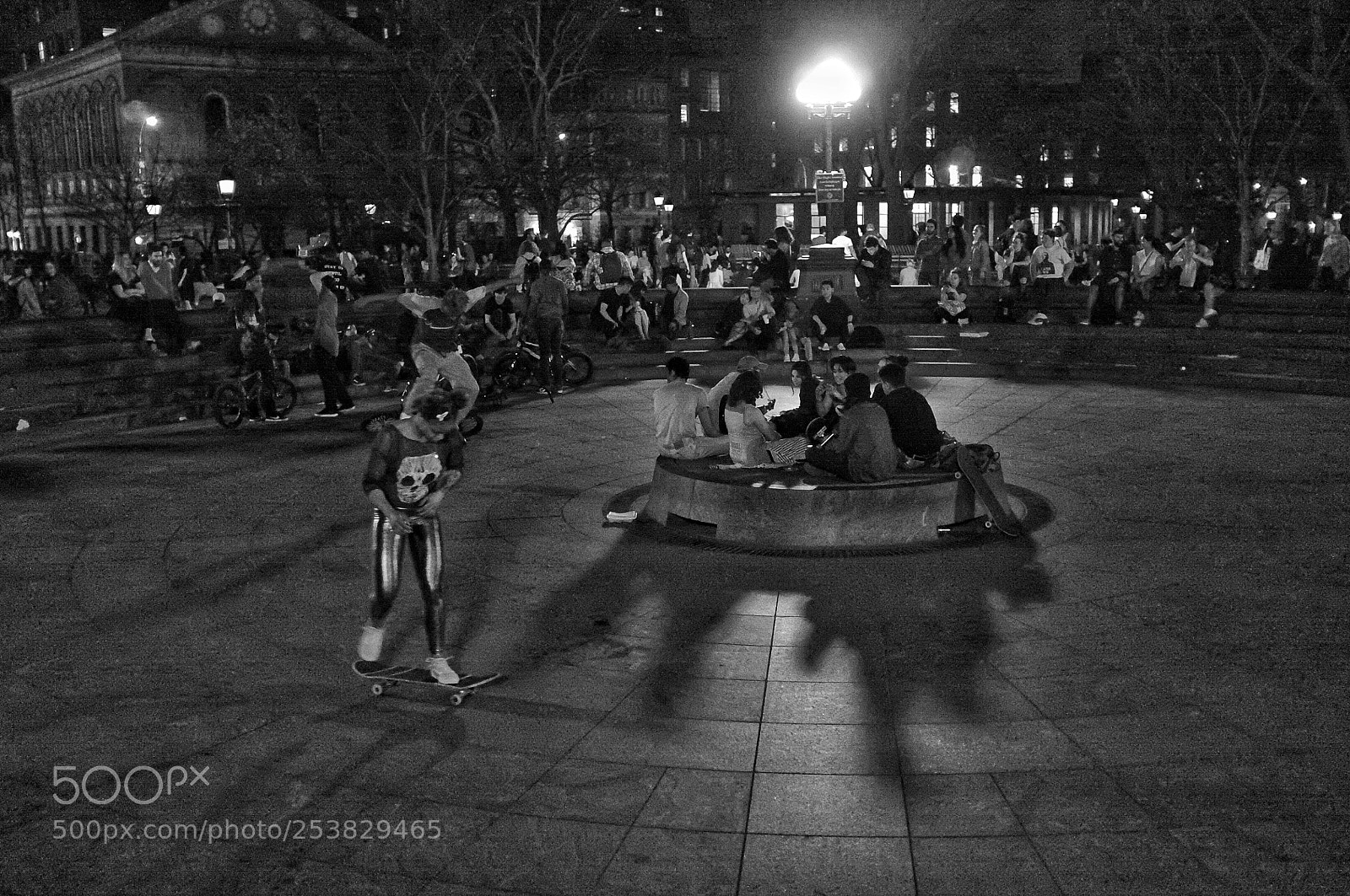 Fujifilm FinePix X100 sample photo. Washington sq skateboarders photography