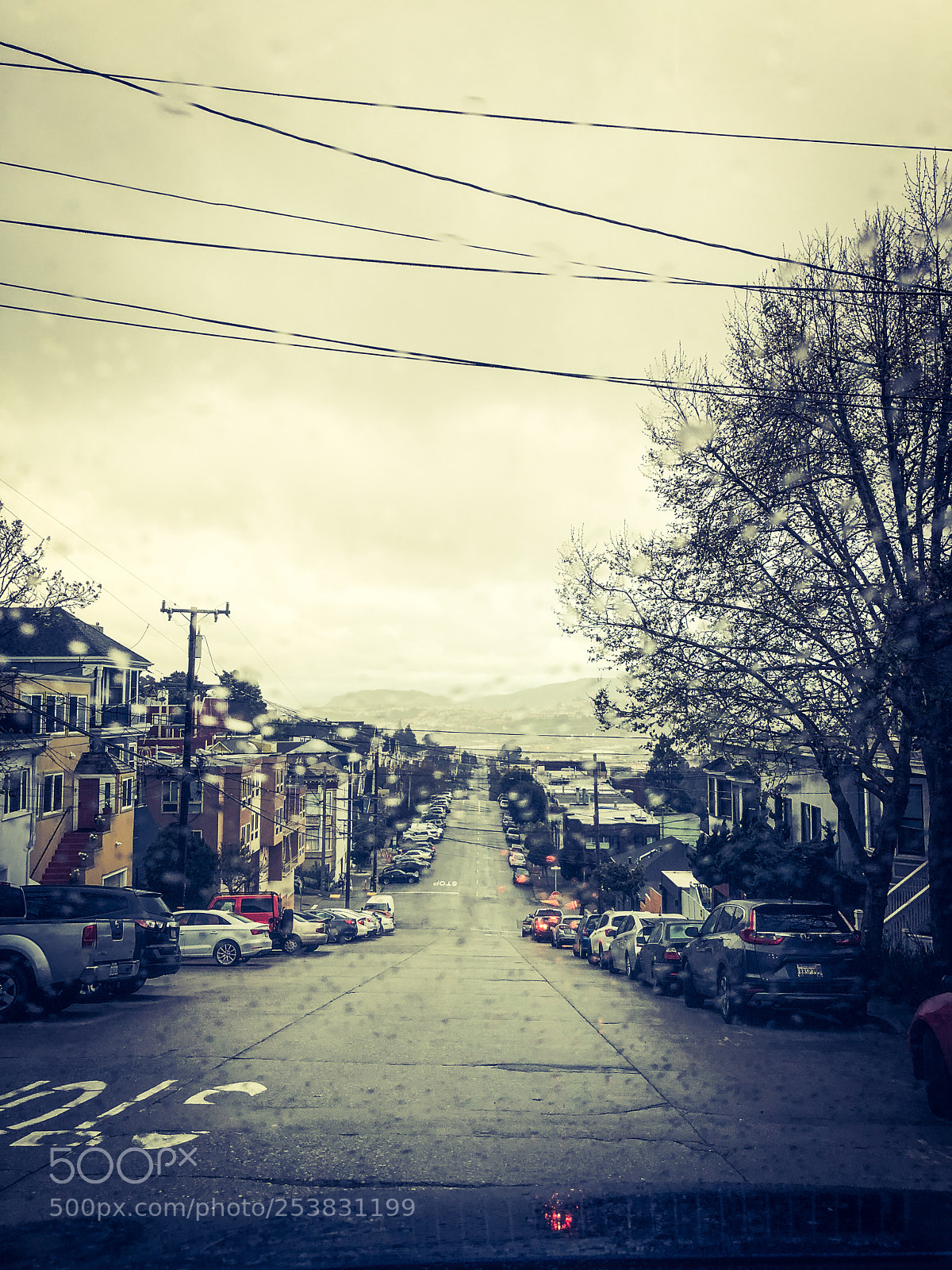 Apple iPhone X sample photo. Street during the rain photography