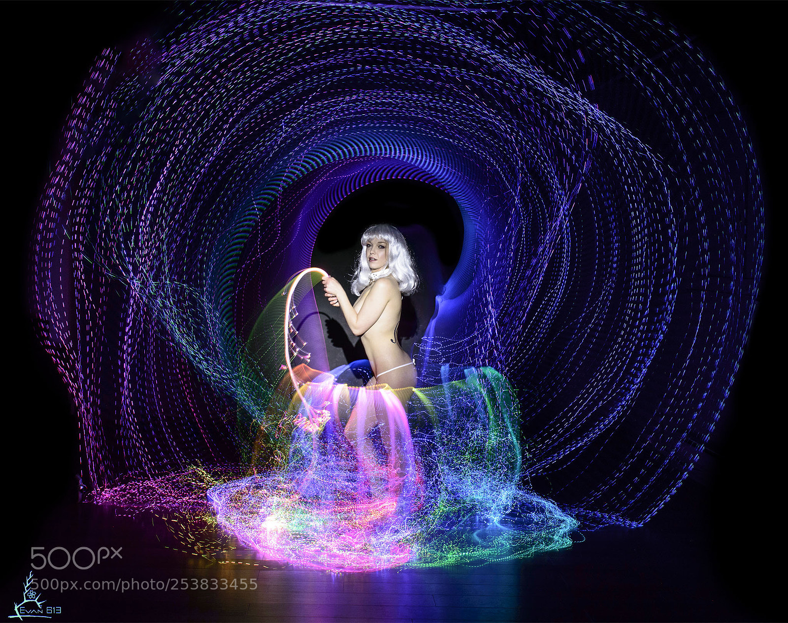 Nikon D3200 sample photo. Marlene 02, light painting photography