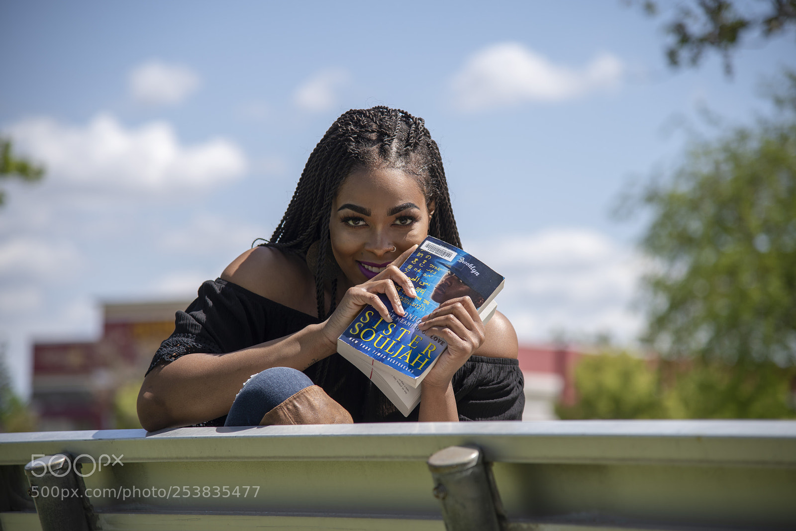 Nikon D810 sample photo. Terrin and her book photography