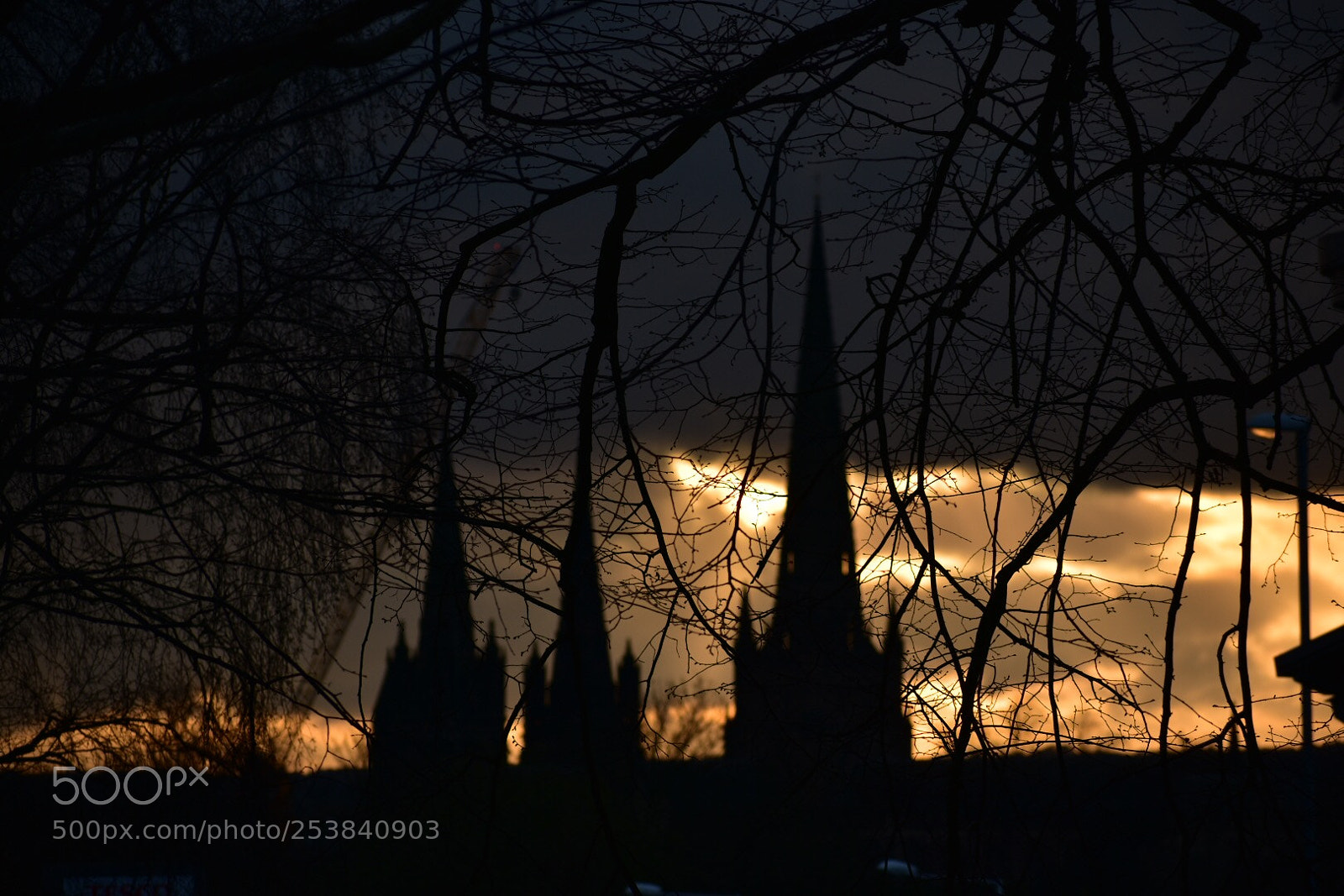Nikon D3400 sample photo. Shadows of lichfield cathedral  photography