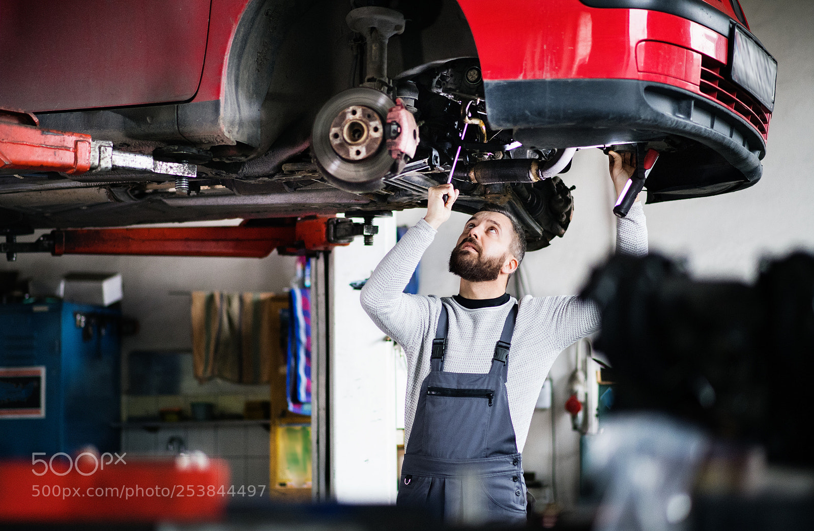 Nikon D5 sample photo. Man mechanic repairing a photography