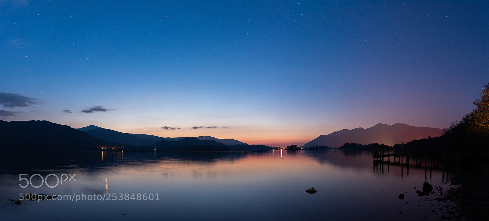 Nikon D810 sample photo. Derwent water at twilight photography
