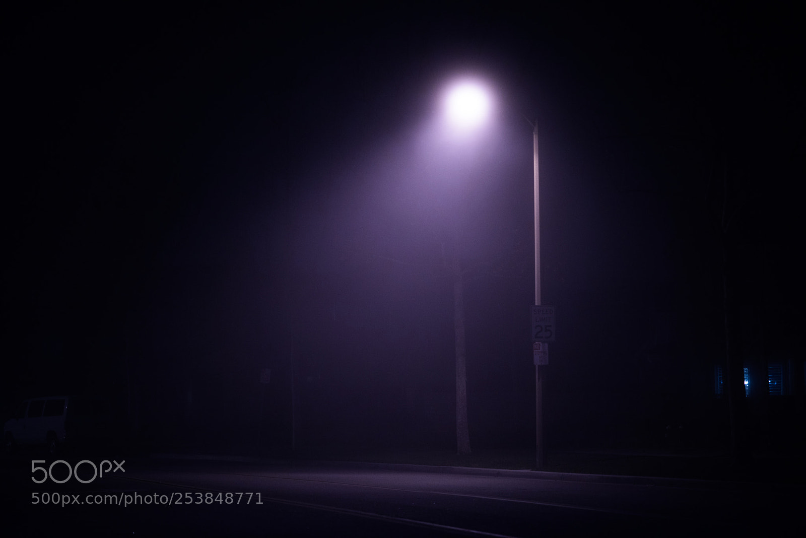 Nikon D810 sample photo. Foggy lights photography