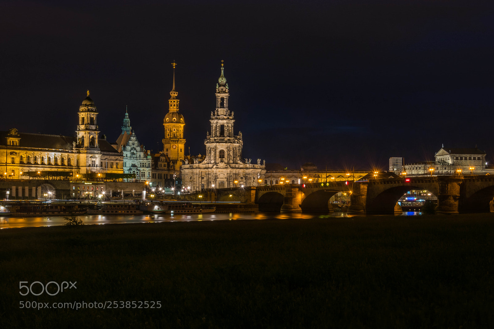 Nikon D5200 sample photo. Dresden at night photography