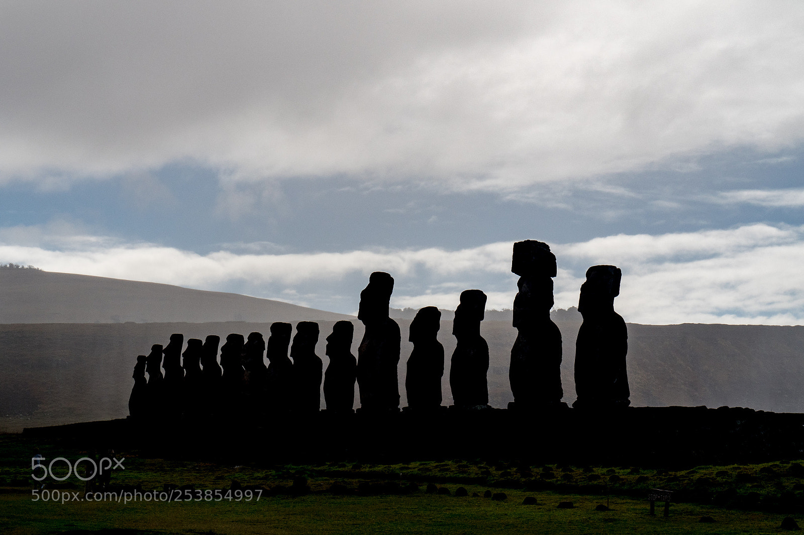 Olympus OM-D E-M5 II sample photo. Moai silhouettes photography