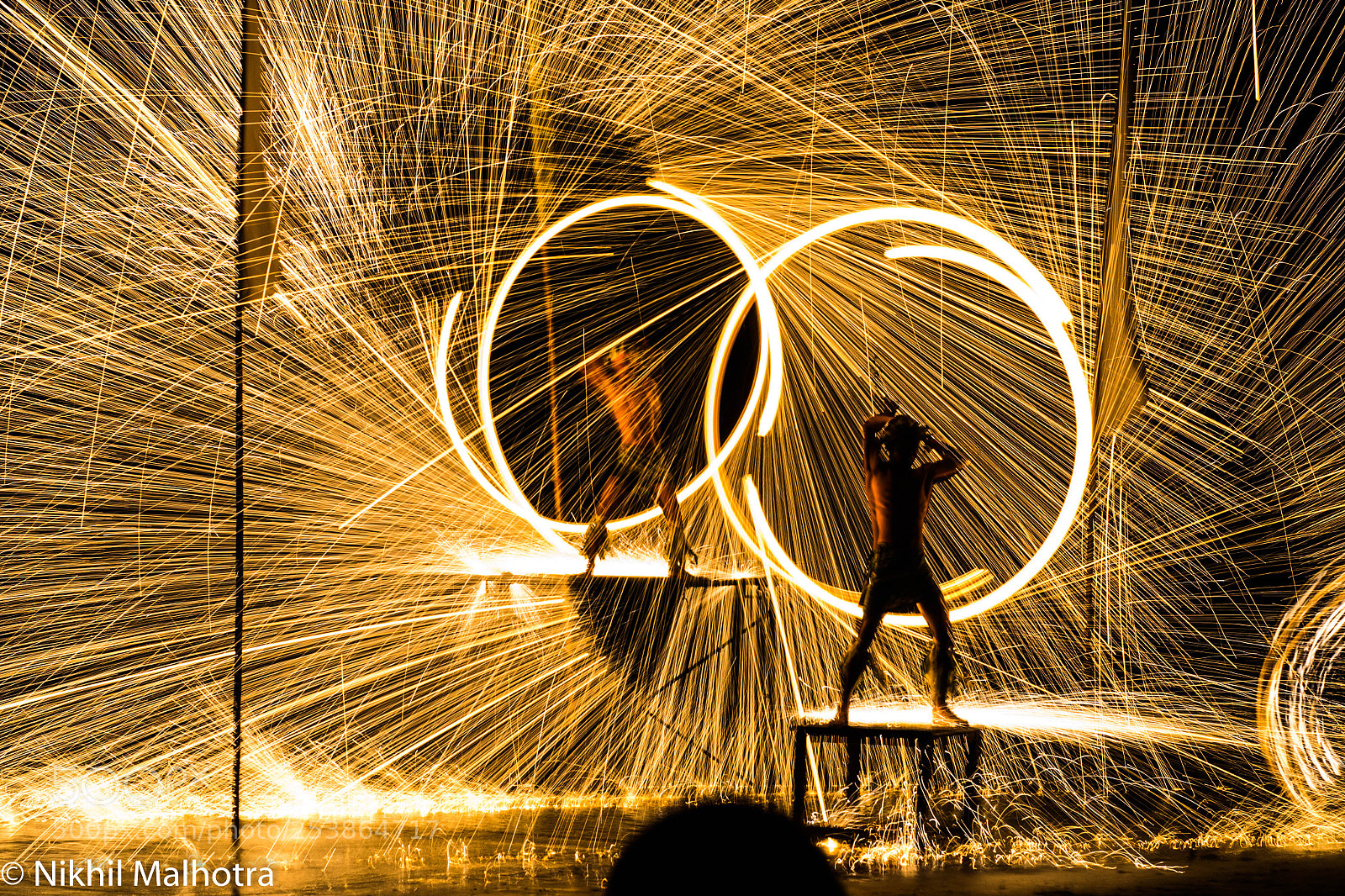 Nikon D3100 sample photo. Fire show at koh photography