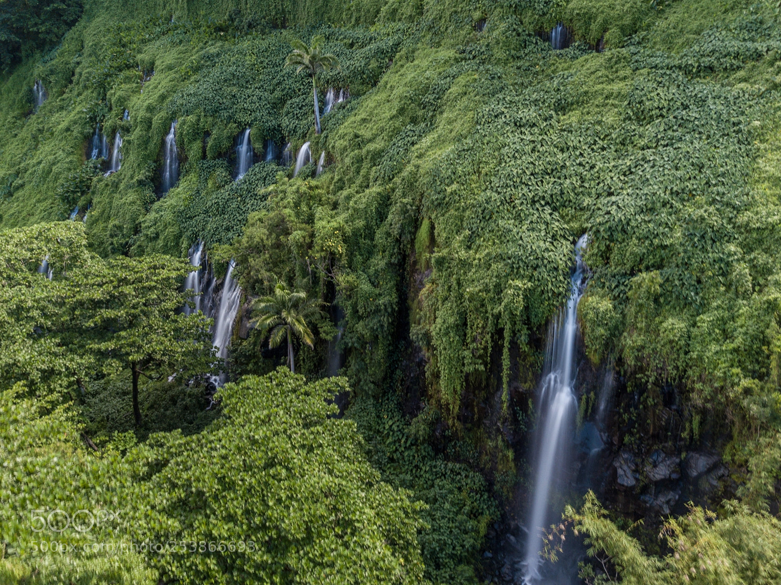 DJI FC220 sample photo. Anse aux cascades photography