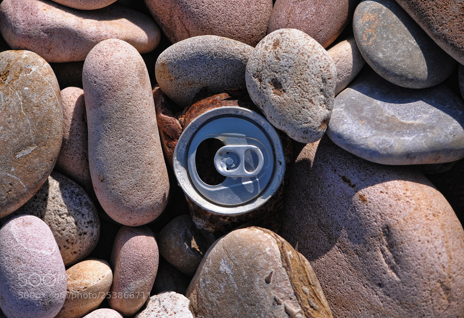 Nikon D3000 sample photo. Can and rocks photography