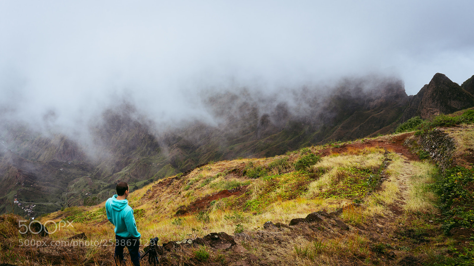 Sony a7 II sample photo. Panoramic shot of traveler photography