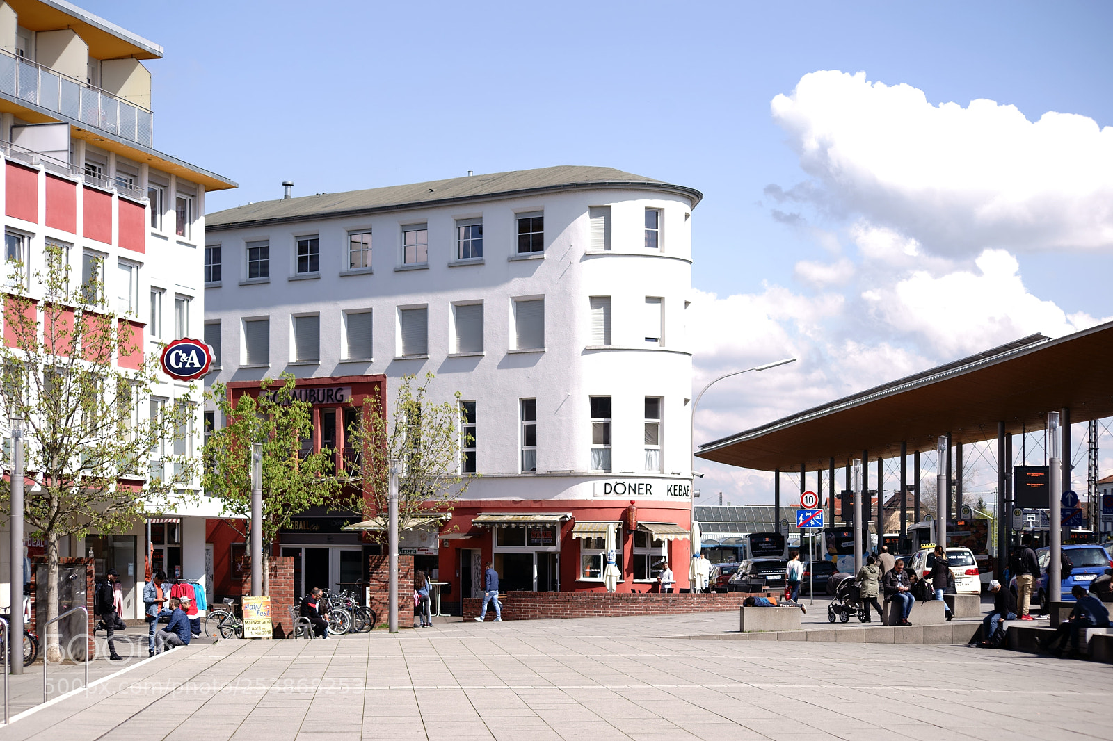Sony a7 II sample photo. Forecourt station ruesselsheim photography